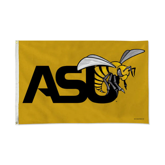 Alabama State Hornets Banner Flag - 3'x5', Indoor/Outdoor, Vibrant Team colors, 2 Brass Grommets, Polyester, Officially Licensed