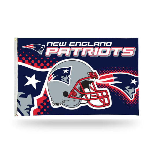 New England Patriots Helmet Design 3' x 5' Banner Flag by Rico Industries