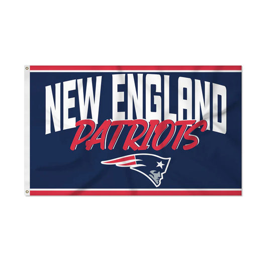 New England Patriots 3' x 5' Script Banner Flag by Rico
