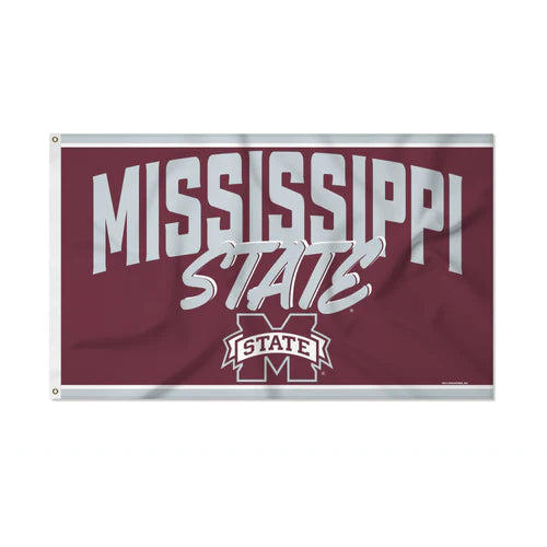 Mississippi State Bulldogs NCAA Script Banner Flag by Rico