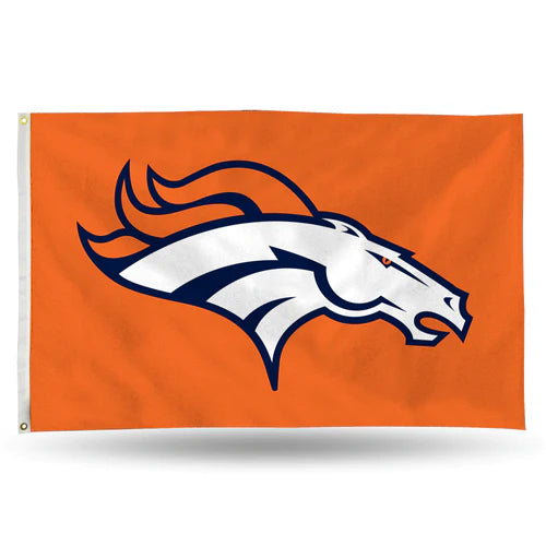 Denver Broncos Classic Design 3' x 5' Single Sided Banner Flag by Rico