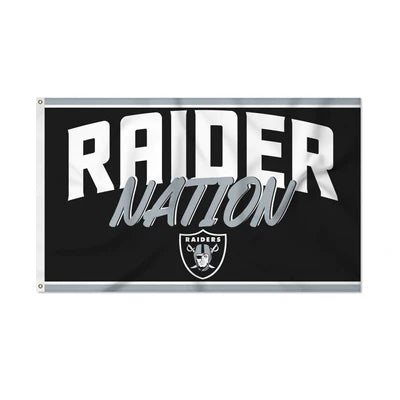Las Vegas Raiders 3' x 5' Script Banner Flag by Rico
