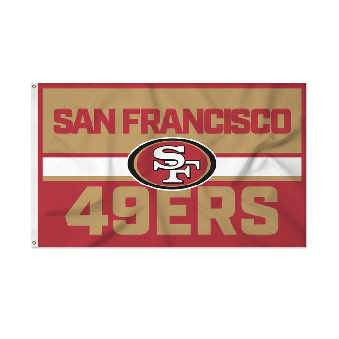San Francisco 49ers Bold  3' x 5' Banner Flag by Rico