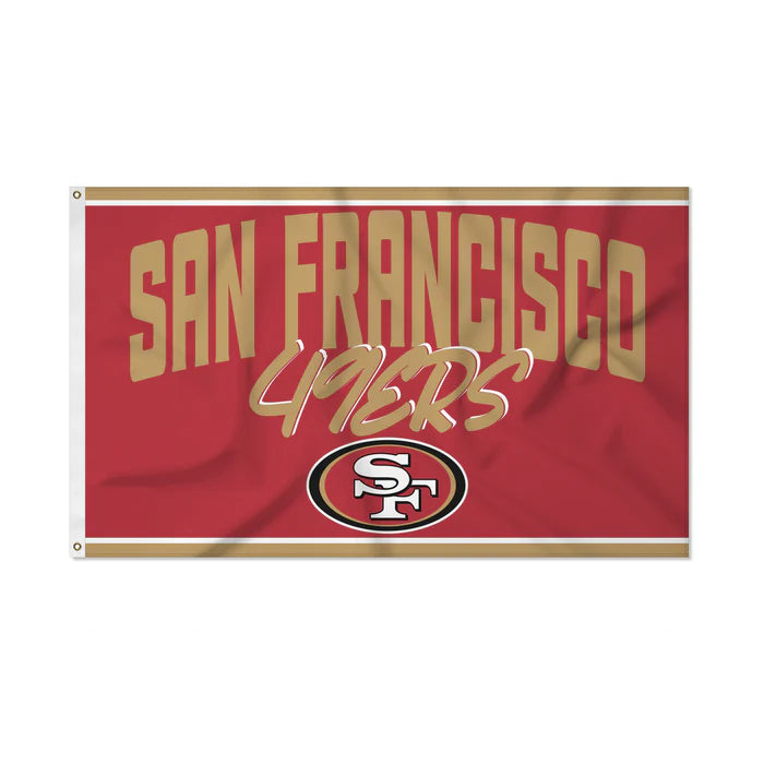 San Francisco 49ers 3' x 5' Script Banner Flag by Rico