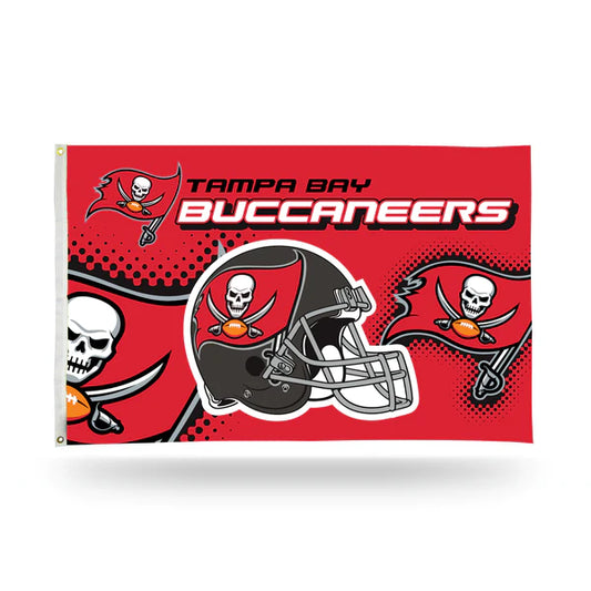 Tampa Bay Buccaneers Helmet Banner Flag by Rico Industries