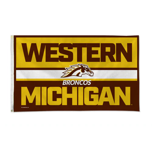 Western Michigan Broncos 3' x 5' Bold Banner Flag by Rico