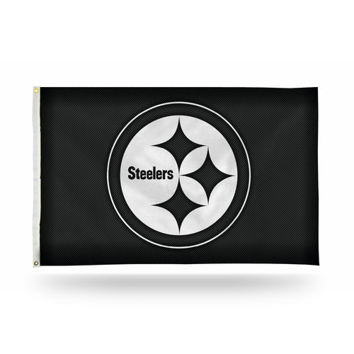 Pittsburgh Steelers Carbon Fiber Design 3' x 5' Banner Flag by Rico Industries