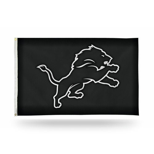 Detroit Lions 3' x 5' Carbon Fiber Banner Flag by Rico