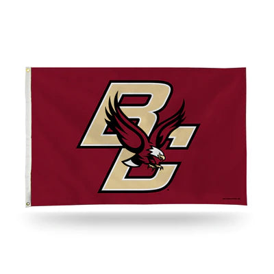 Boston College Eagles 3' x 5' Banner Flag - Vibrant colors, 2 grommets. Official NCAA product. Free shipping!