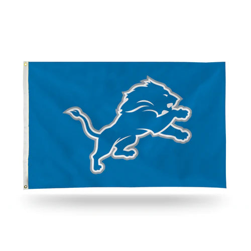 Detroit Lions Classic Flag: 3'x5', vibrant colors, indoor/outdoor, 2 grommets. Officially licensed, free shipping