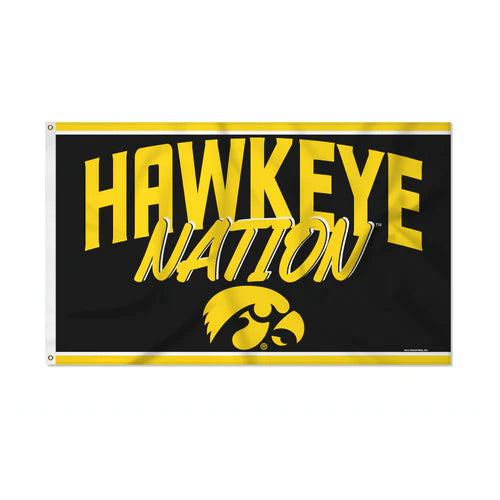 Iowa Hawkeyes 3' x 5' Script Banner Flag by Rico
