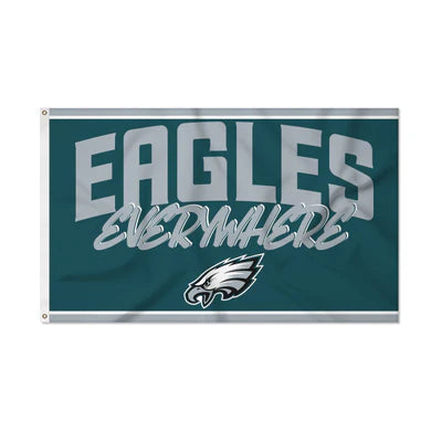 Philadelphia Eagles 3' x 5' Script Banner Flag by Rico