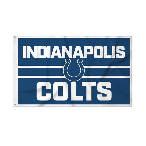 Indianapolis Colts Bold Design 3' x 5' Banner Flag by Rico Industries