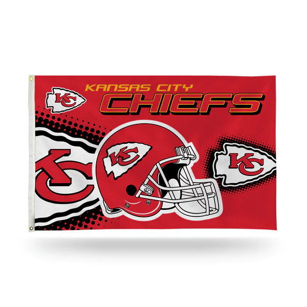 Kansas City Chiefs Helmet 3' x 5' Banner Flag by Rico Industries