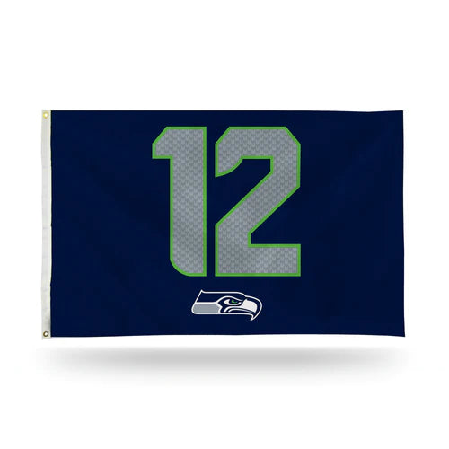 Seattle Seahawks 3' x 5' Jersey 12th Man Banner Flag by Rico