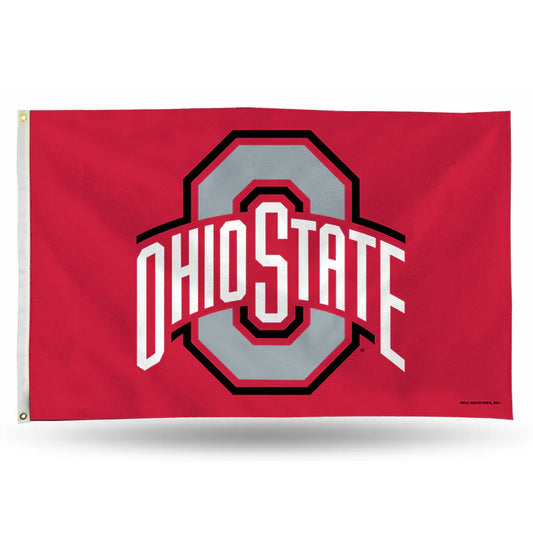 Ohio State Buckeyes Classic Design 3' x 5' Single Sided Banner Flag by Rico