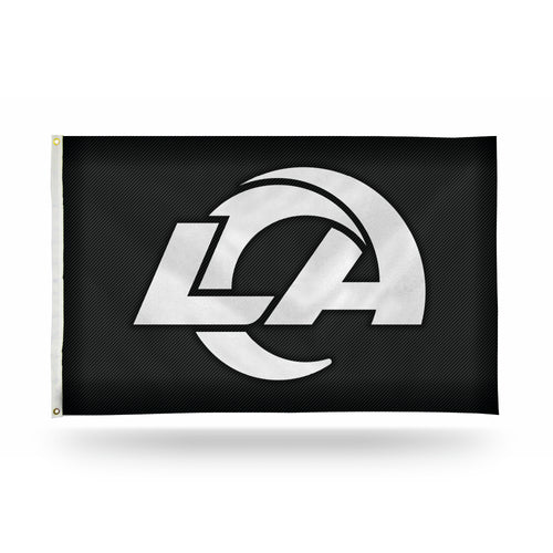 Los Angeles Rams 3' x 5' Carbon Fiber Banner Flag by Rico