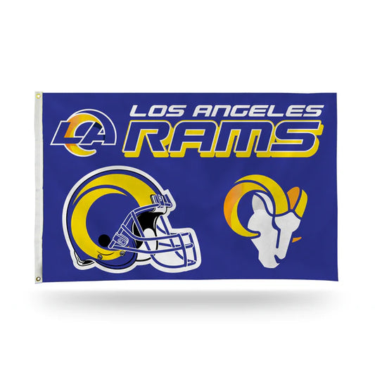 Los Angeles Rams Helmet Banner Flag by Rico Industries