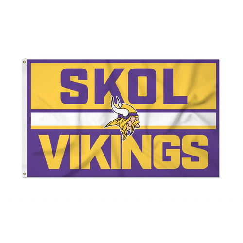Minnesota Vikings 3' x 5' Bold Banner Flag by Rico