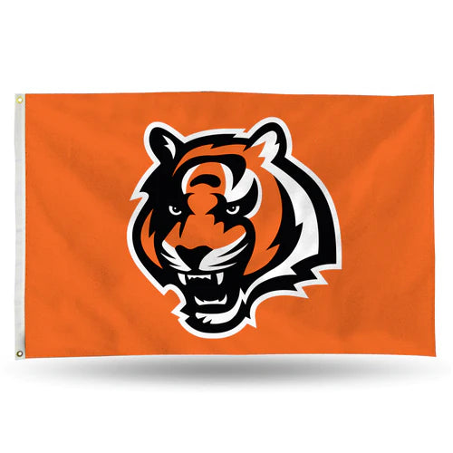 Cincinnati Bengals Classic Design 3' x 5' Single Sided Banner Flag by Rico