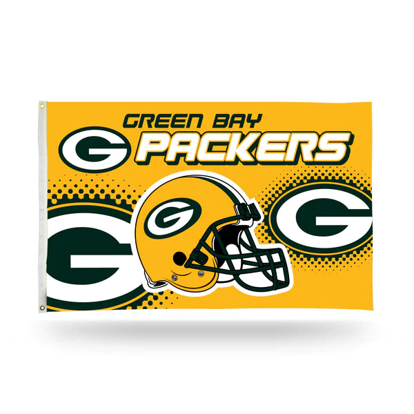 Green Bay Packers Helmet Banner Flag by Rico Industries