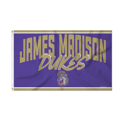 James Madison Dukes 3' x 5' Script Banner Flag by Rico