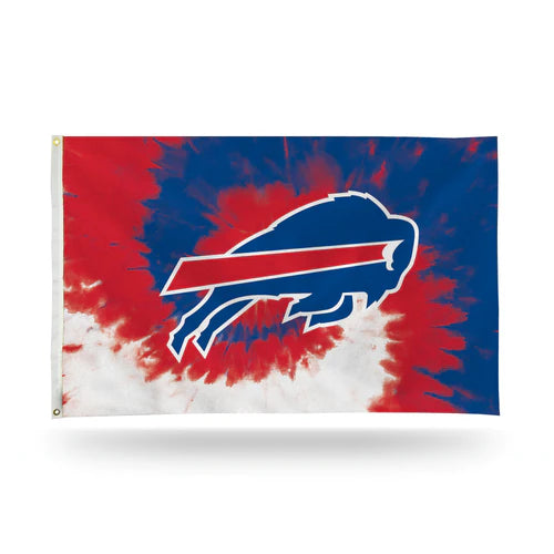 Buffalo Bills Tie Dye Design 3' x 5' Banner Flag by Rico Industries