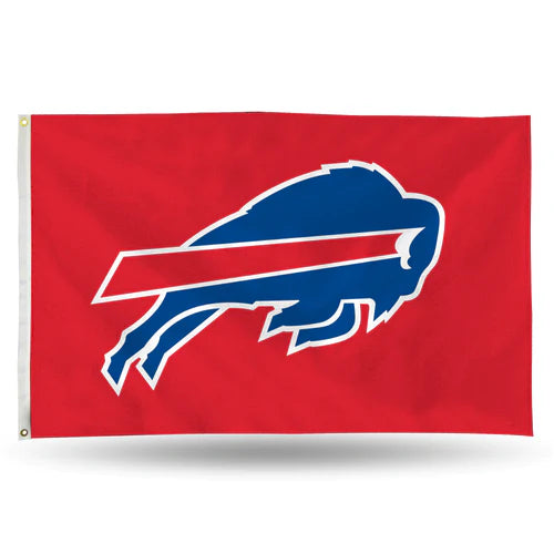 Buffalo Bills Carbon Classic Design 3' x 5' Single Sided Banner Flag by Rico