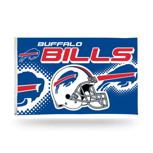 Buffalo Bills Helmet Design 3' x 5' Banner Flag by Rico Industries