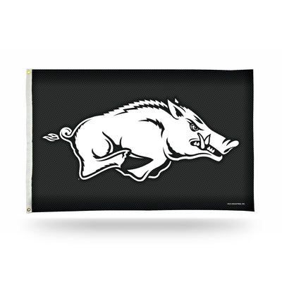 Arkansas Razorbacks 3' x 5' Carbon Fiber Design Banner Flag by Rico