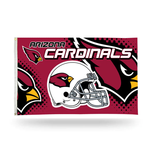 Arizona Cardinals Helmet Design 3' x 5' Banner Flag by Rico Industries