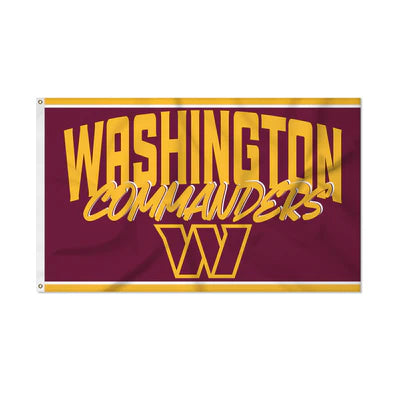 Washington Commanders 3' x 5' Script Banner Flag by Rico
