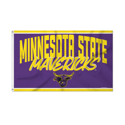 Minnesota State-Mankato Mavericks 3' x 5' Script Banner Flag by Rico