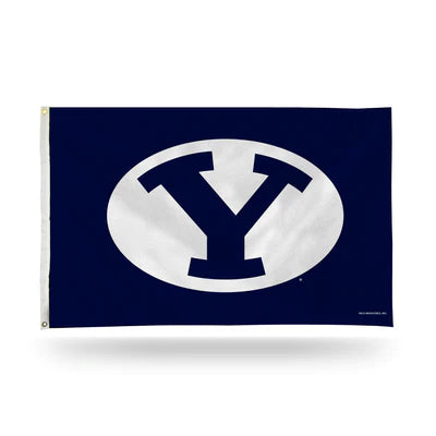 Brigham Young {BYU} Cougars "Oval Y Logo" 3' x 5' Banner Flag by Rico