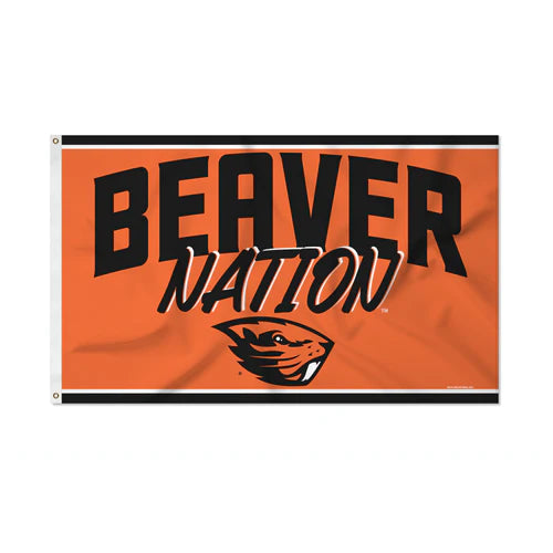 Oregon State Beavers 3' x 5' Script Banner Flag by Rico