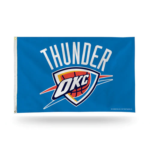 Oklahoma City Thunder Classic Design 3' x 5' Single Sided Banner Flag by Rico