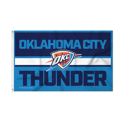 Oklahoma City Thunder Bold Design 3' x 5' Banner Flag by Rico
