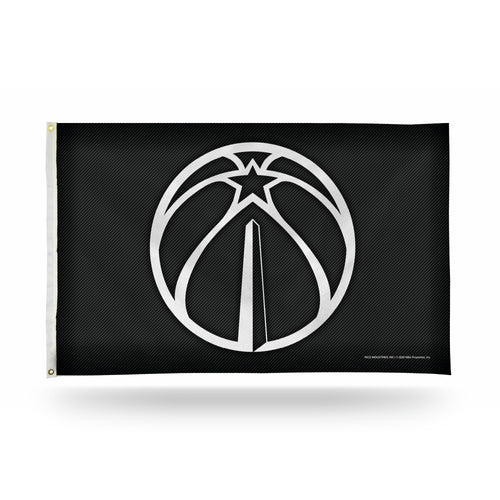 Washington Wizards Carbon Fiber Design 3' x 5' Banner Flag by Rico Industries