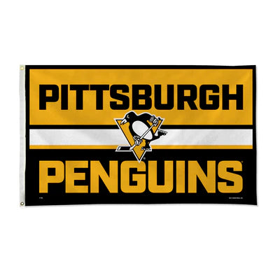 Pittsburgh Penguins 3' x 5' Bold Banner Flag by Rico