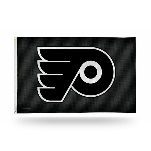 Philadelphia Flyers 3' x 5' Carbon Fiber Design Banner Flag by Rico