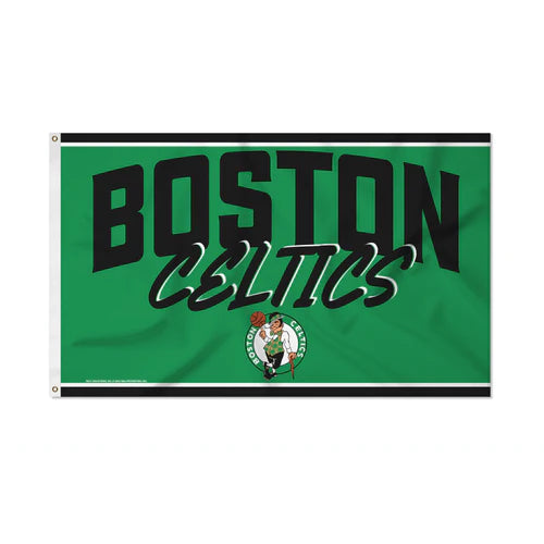 Boston Celtics 3' x 5' Script Banner Flag by Rico
