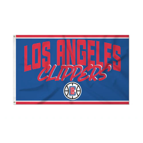 Los Angeles Clippers Script Design 3' x 5' Banner Flag by Rico