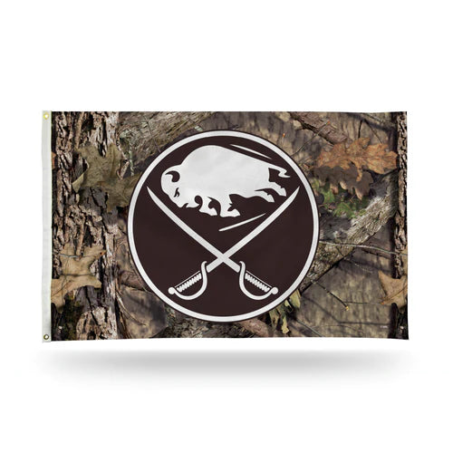 Buffalo Sabres 3' x 5' Mossy Oak Camo Break-Up Country Banner Flag by Rico