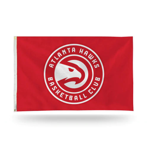 Atlanta Hawks Classic Design 3' x 5' Single Sided Banner Flag by Rico Industries