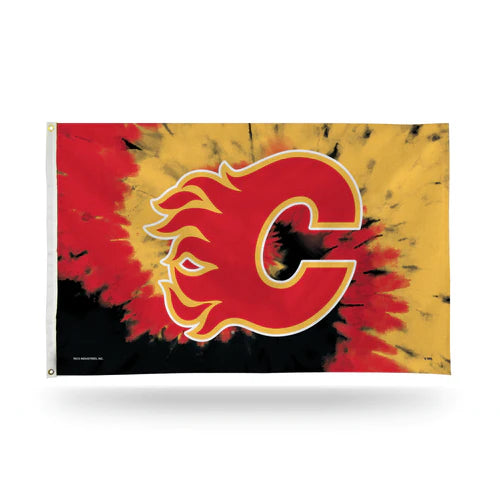 Calgary Flames 3' x 5' Tie Dye Design Banner Flag by Rico