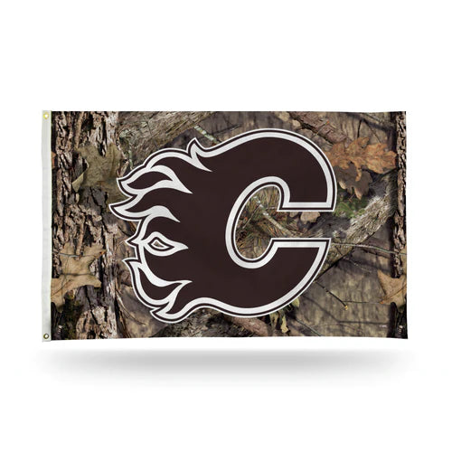 Calgary Flames 3' x 5' Mossy Oak Camo Break-Up Country Banner Flag by Rico