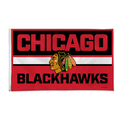 Chicago Blackhawks 3' x 5' Bold Banner Flag by Rico