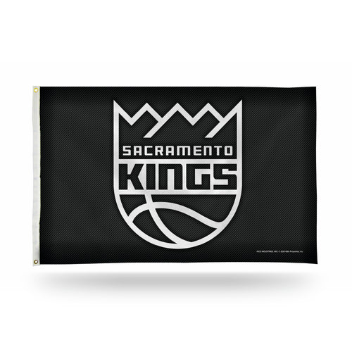 Sacramento Kings Carbon Fiber Design 3' x 5' Banner Flag by Rico