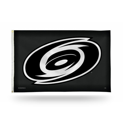 Carolina Hurricanes 3' x 5' Carbon Fiber Design Banner Flag by Rico