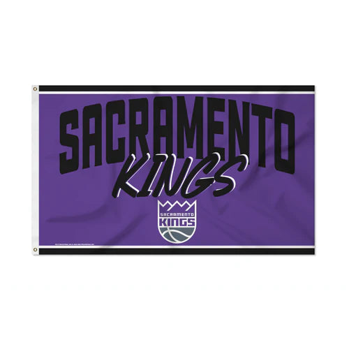 Sacramento Kings Script Design 3' x 5' Banner Flag by Rico